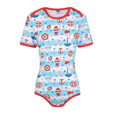 ODU *NEW* Hello Sailor Adult Diaper Cover / Bodysuit 
