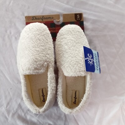 NWT Dearfoams slippers Dearfoams DF FRESHFEEL Womens Wool Inspired Light Grey Clog  main image 2