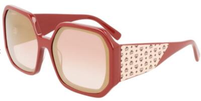 NEW MCM 709S 602 Burgundy Sunglasses with Viseto Temples  display picture 3