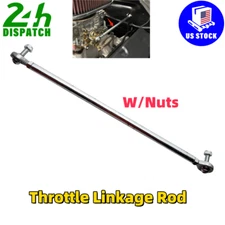 For Universal Throttle Linkage Rod W/Nuts - up to 11-3/4" long Adjustable Length