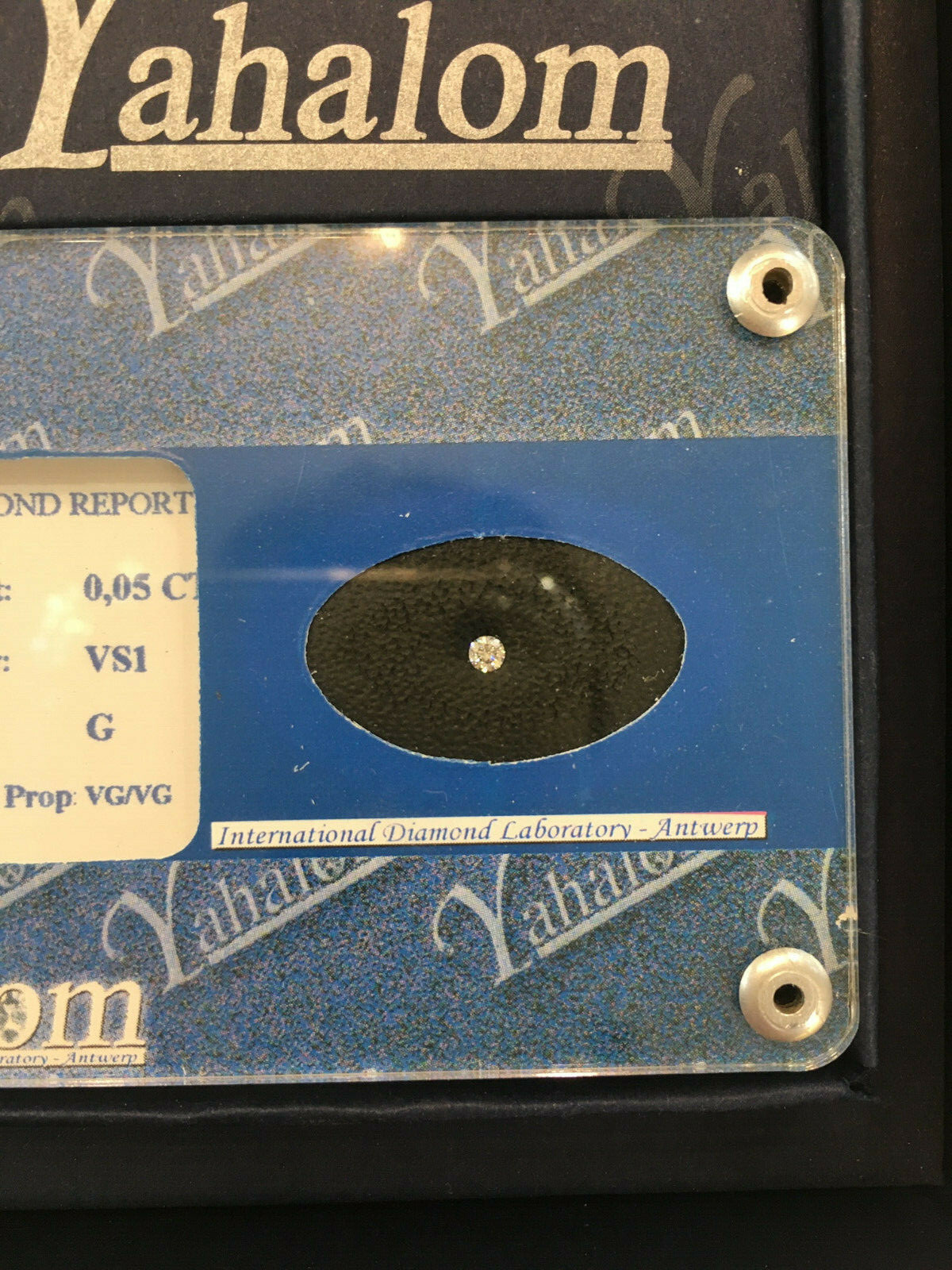 Diamante naturale certificato blister regalo donna fidanzata anniversario 0,05