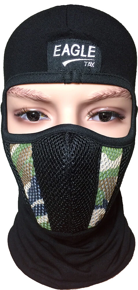 Full Face Balaclava Protection Outdoor Warm Camouflage Filter Mask Camo Woodland