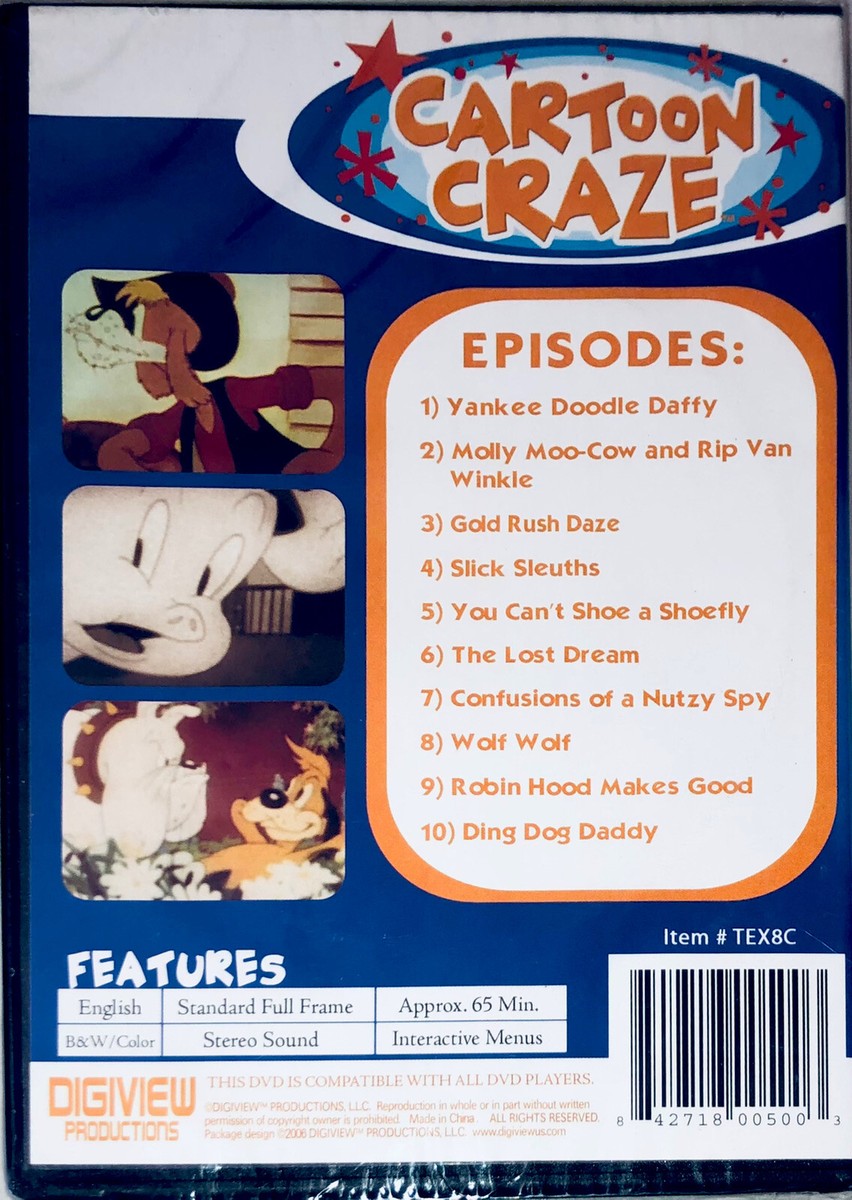 Cartoon Craze Presents All-Stars Volume 1 DVD 10 Episodes NEW