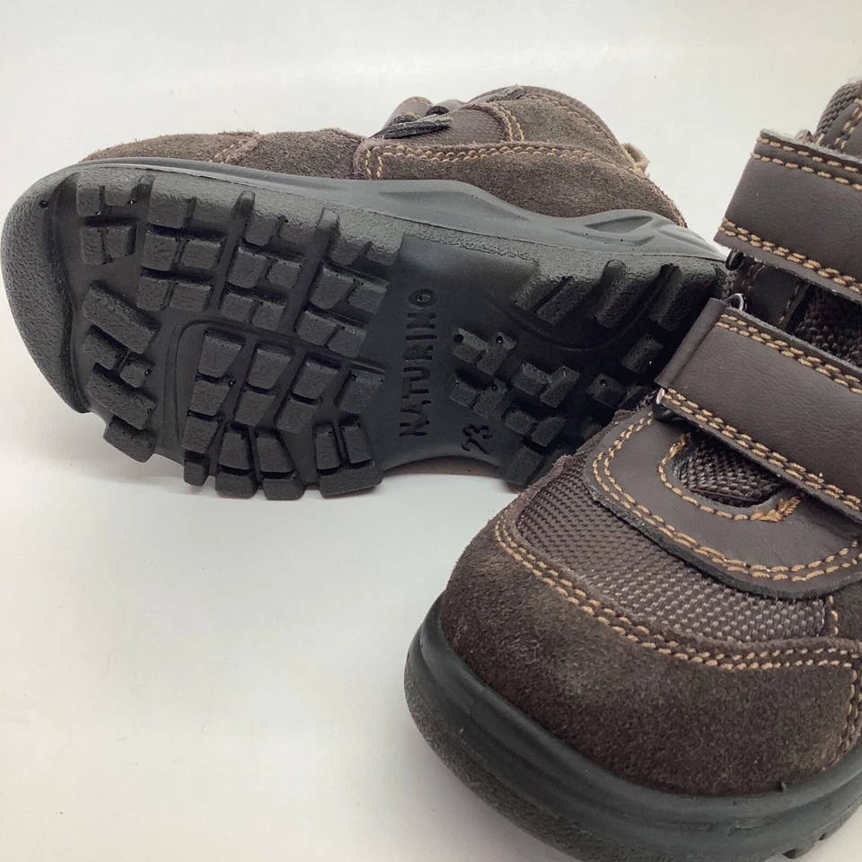 Naturino Rainstep Niño Pequeño Bota de Nieve Forrada de Lana EE. UU. 6 Marrón Foto 3 de 4