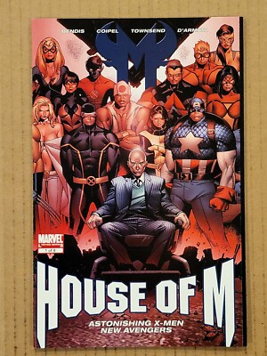 House of M #1-8 plus #1 variant and sketchbook Lot of 10 Marvel
