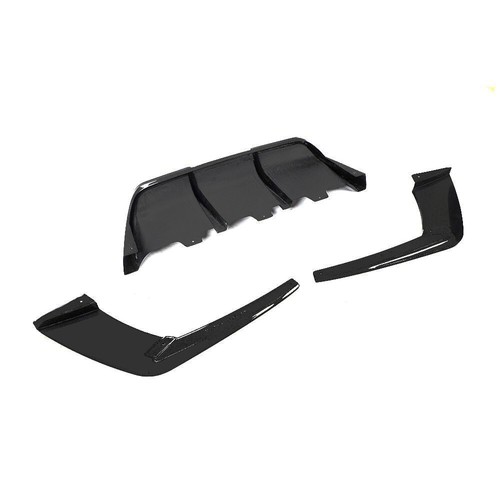 GLOSSY BLACK Rear Bumper Diffuser Lip Splitter Fit For BMW F06 F12 F13 M6 13-18 - Picture 11 of 12