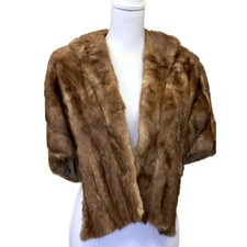 Julian Lewis From Memphis Vintage Fur Stole Wrap, Brown, Mafia Wife, Evening
