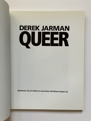DEREK JARMAN, 'QUEER' exhibition catalogue, Manchester City Art