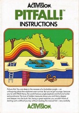Original Vintage Activision For Atari Pitfall Game Program Instructions