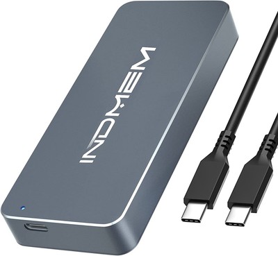 INDMEM USB 4.0 M.2 NVMe Enclosure Support M.2 2280 NVMe SSD 40Gbps Fast Speed