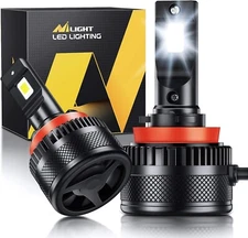 Nilight A9 H11 LED Bulbs 100W 20000lm H11/H9/H8 LED Bulbs 2-Pack