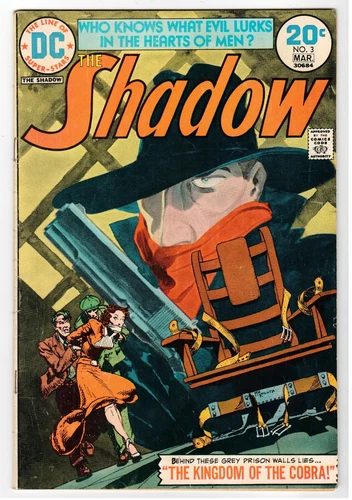DC - THE SHADOW #3 - Kaluta Cover & Art - VG 1974 Vintage Comic