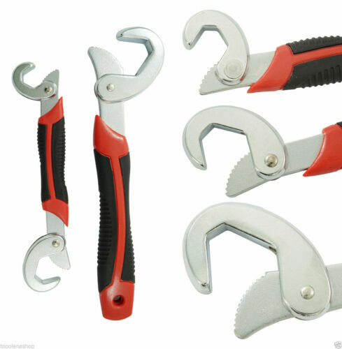 Chiave Inglese 2-in-1 Regolabile 12 Pollici - Testa Rotante E Foro Scatola CR-V Antiscivolo - Foto 8