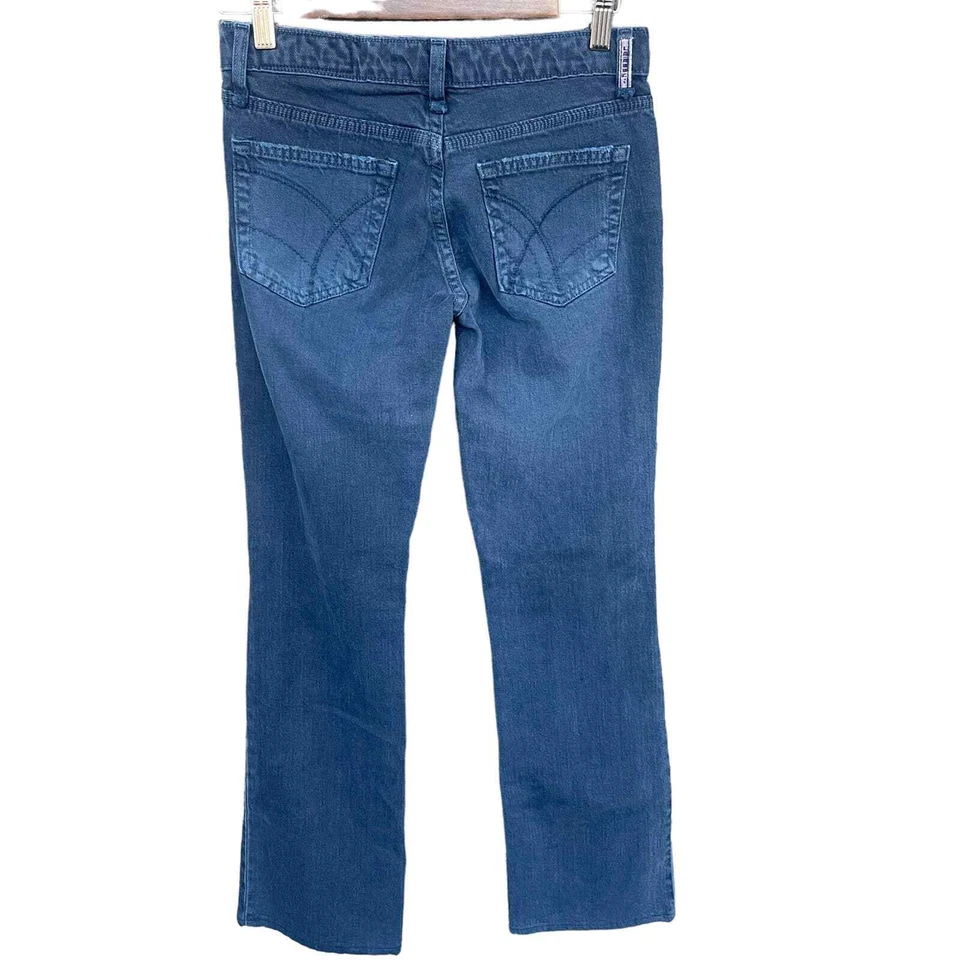 Jeans Jelessy para mujer talla 26 azul tiro bajo pierna recta Foto 2 de 4