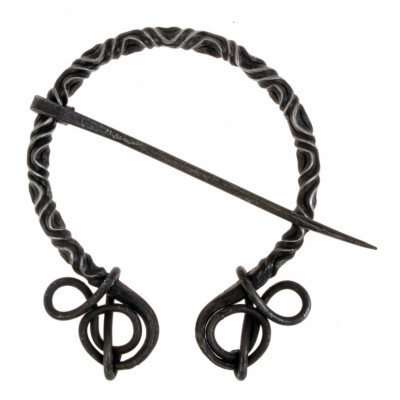 Wikinger Hufeisenfibel 10 x 8cm - Eisenfibel geschmiedet viking Horseshoe brooch