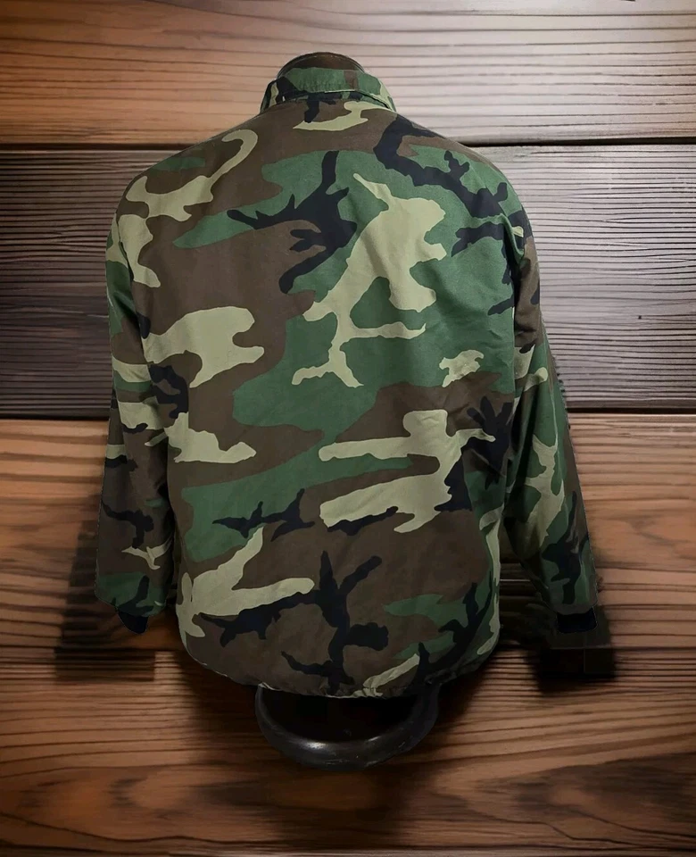 Chaqueta de camuflaje Olympic Sportswear para hombre XL verde Sherpa forrada con cordón cintura Foto 3 de 4