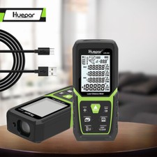 Huepar Laser Distance Meter Rangefinder Area volume Measurement chargeable