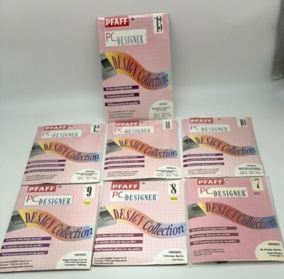 PFAFF 7570- PC Designer Collection - Lot of 7 Sets - 7570
