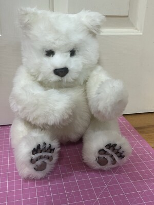 Polar Bear FurReal Friend 2004 Tiger Cubs White Plush Animal Works