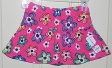 NWT-Girl's Flower Print Ruffled Scooter Skirt from Jumping Beans-Pink/Multi- 6