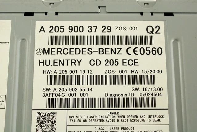 A2059003729 Autoradio Mit Navigationssystem Satellit MERCEDES Classe C 1 - Bild 3 von 4