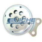 Universal Motorcycle Horn Dual Hole Zinc/Zinc 65mm 6 Volt