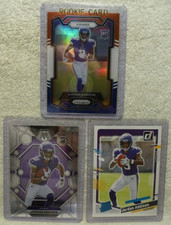 2023 Panini Prizm Red White & Blue Prizm Jordan Addison Rookie RC # 368 + 2 RC