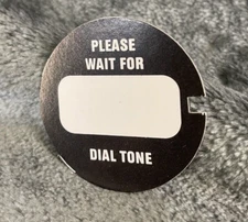 Reproduction 1950's vintage style rotary telephone DIAL CARD block letters X1