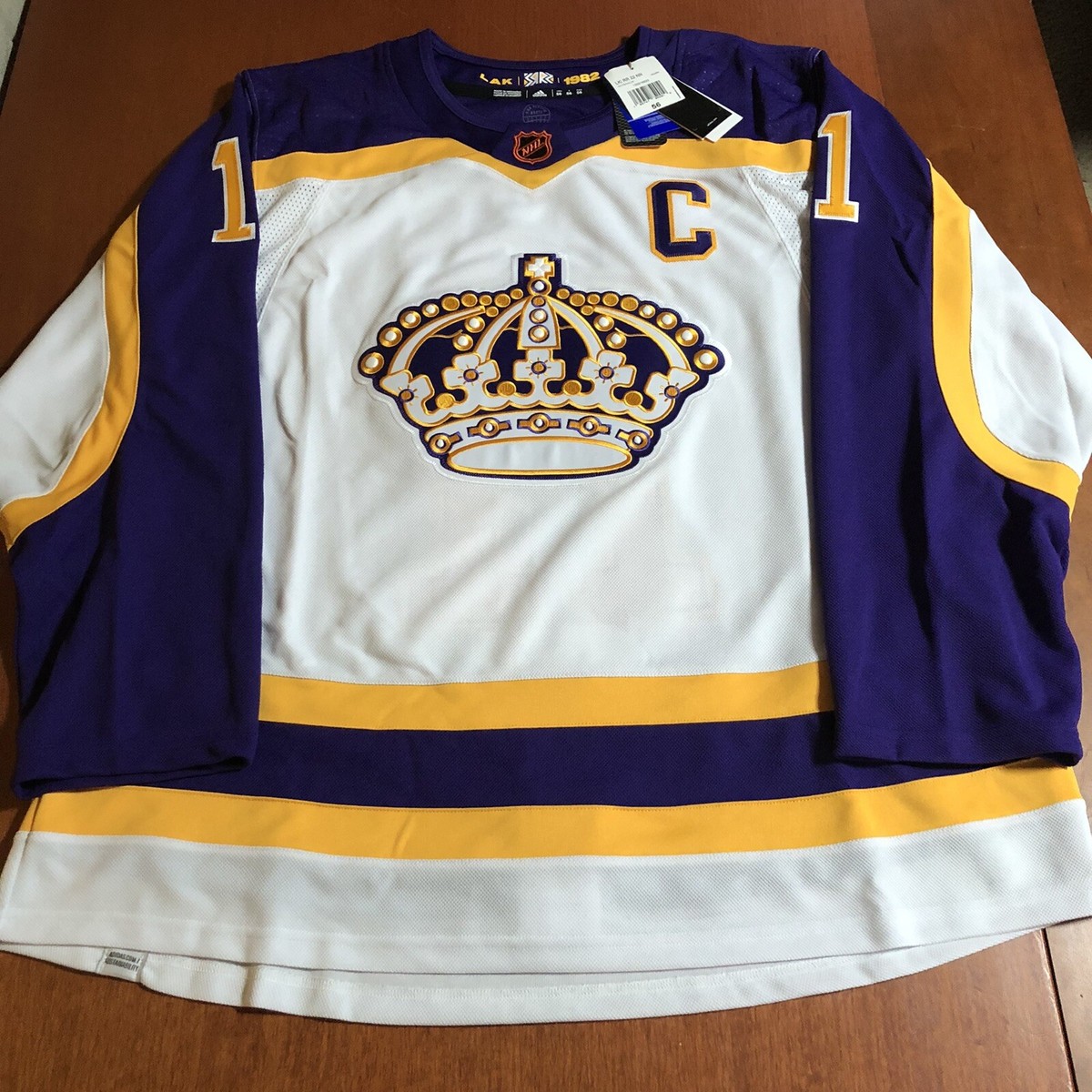 Adidas Authentic Anze Kopitar Los Angeles Kings Reverse Retro 