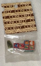 Miniature dollhouse alphabet building blocks, Concord Miniatures, 1:12 scale