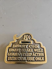 Vintage 1979 The Great Buckle American Co Chicago Insert Coin Belt Buckle