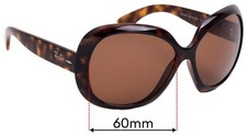 SFx Replacement Sunglass Lenses fits Ray-Ban RB4098 Jackie Ohh II - 60mm Wide