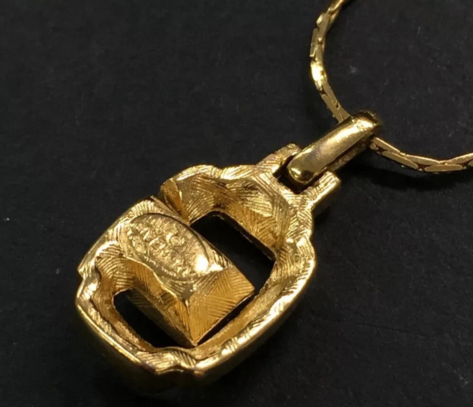 Givenchy G логотип со стразами золотистый подвеска ожерелье 15» - Изображение 4 из 4