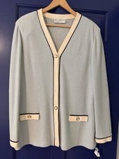 St. John Evening Light Blue Santana Knit Set
