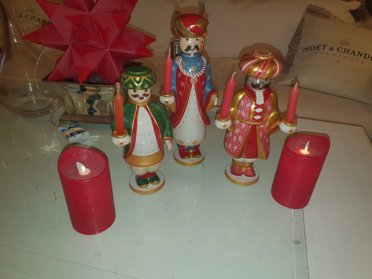 3er Set Heilige Könige Mit Kamelen, Figuren Aus Ha Produktbild-Vorschau 10