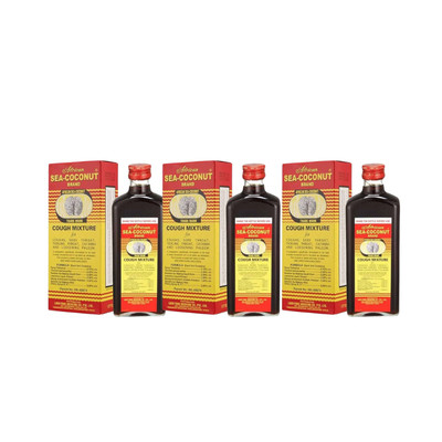 3 X African Sea Coconut 177ml Cough Mixture Relieves Coughs & Soothes Throats