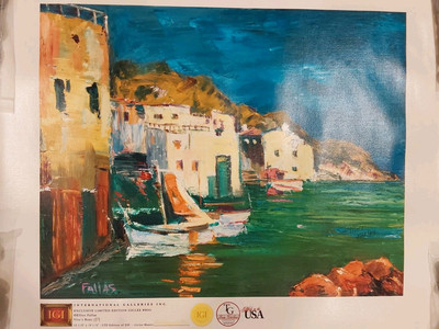 IGI Art ELLIOT FALLAS ''Vito's Boat'' Signed 15 1/2'' H x 19 1/2'' W 159/250