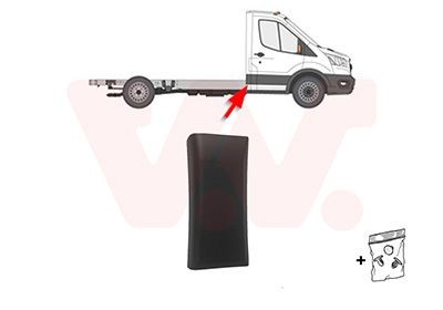 VAN Wezel Zier-/Schutzleiste, Seitenwand 1992416 FüR Ford-image