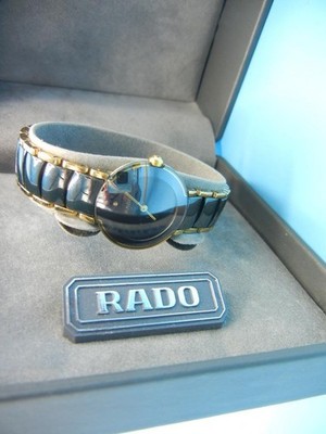 RADO DiaStar Black Dial Swiss Ceramic 153.0352.3 Quartz Ladies 24mm Watch Boxed