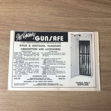 GUNS139 MAGAZINE ADVERT 6X9 THE ROTHERY GUNSAFE, BASIC & DE LUXE