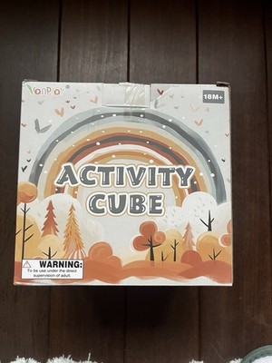 Activity Cube Aktivitätswürfel Holz Motorikwürfel, 18M Kinder, Neu & OVP
