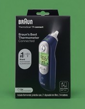 Braun Thermoscan 7 Connect Digital Ear Thermometer Enabled IRT6575 NEW