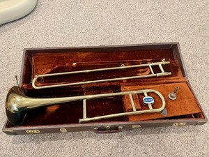 Vintage Olds Ambassador Trombone 1974 Fullerton Case Ser#929xxx Bach Corp 6-1/2