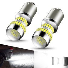 AUXITO BA15S 1156 7506 LED Reverse Backup Light Bulb White 6000K 54smd Plug Play