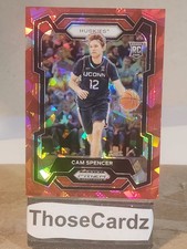 2024 Prizm Draft Picks Cracked Red Ice Prizm #94 Cam Spencer