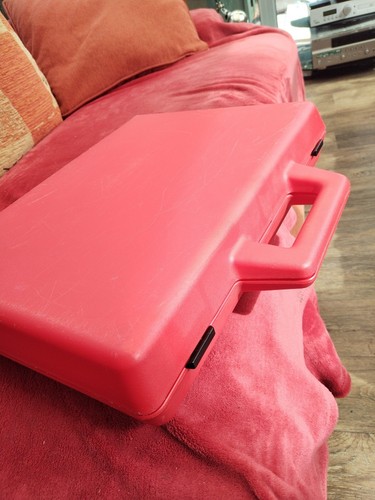 Red Hard Tough ABS Storage Case - Perfect For Laptops, Microphones, DJ Gear Etc - Picture 6 of 8