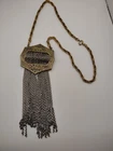 Vintage Costume Jewelry Gold Toned Chainmail Necklace