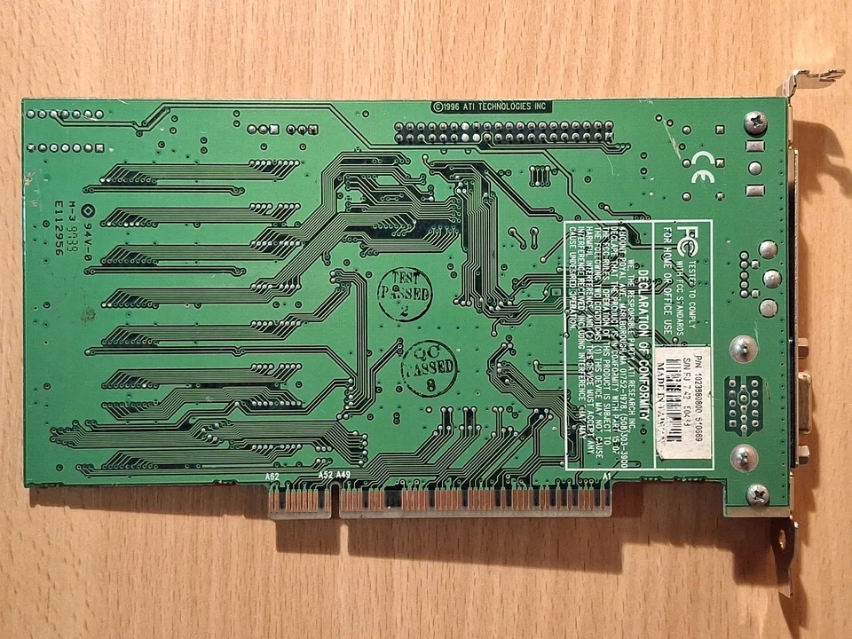 Graphics video card ATI 3D Rage II+DVD PCI (#02) - Image 4 of 4