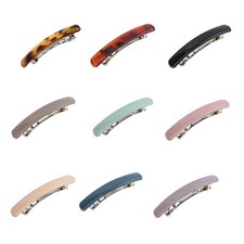 Stylish Hair Clip Solid Color Christmas Simple Solid Color Clip for Lady Girls