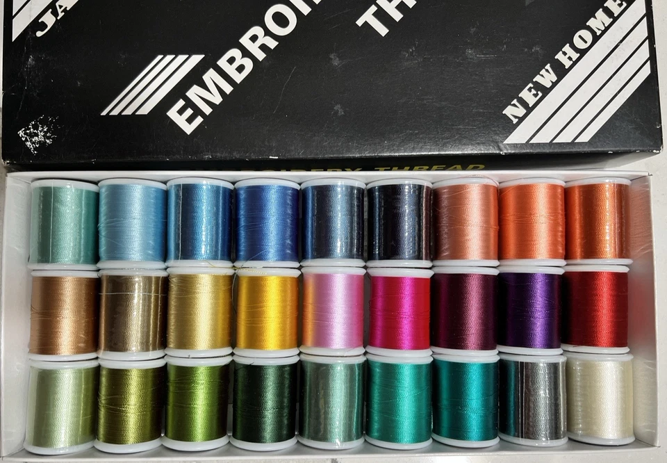 x27 Janome Polyester Embroidery Thread Set Open Box Appear Unused *READ - Image 4 of 4